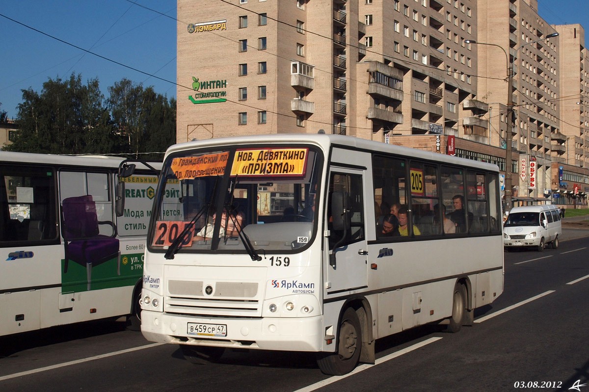 Санкт-Петербург, ПАЗ-320402-05 № 159