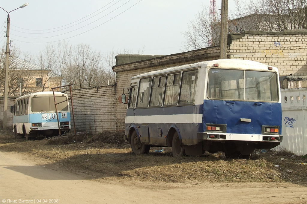 Тверская область, ПАЗ-3205 (00) № (69) Б/Н 0004; Тверская область — Нерабочие машины