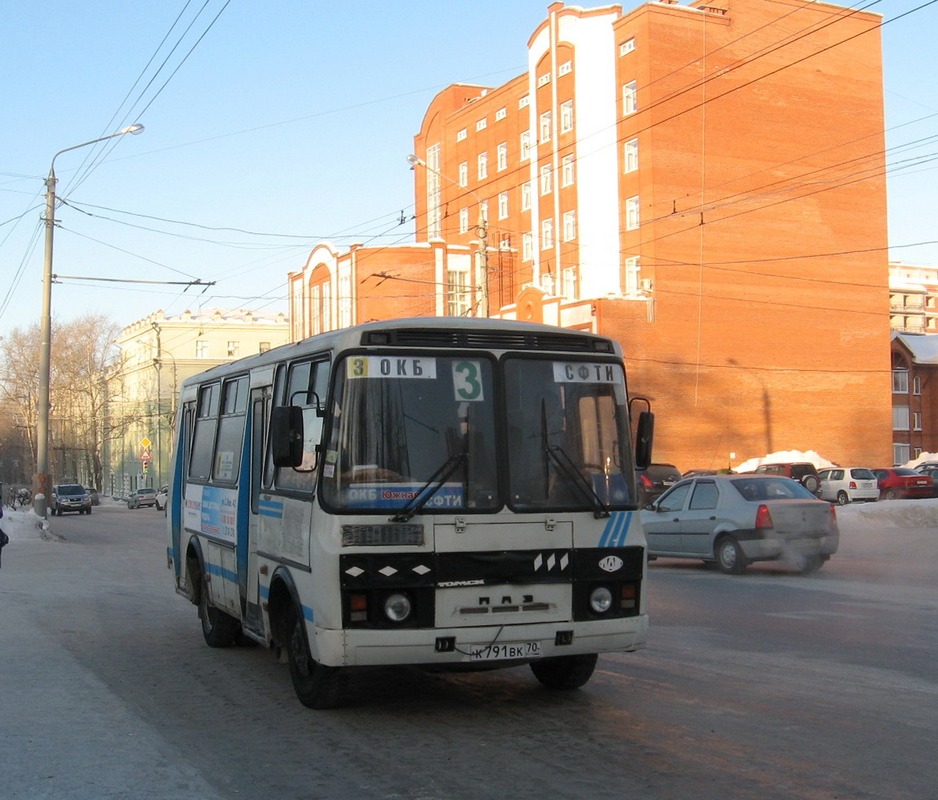 Томская область, ПАЗ-32054 № К 791 ВК 70