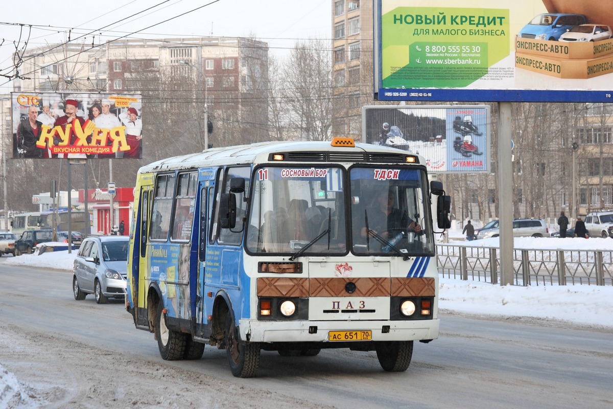 Томская область, ПАЗ-32051-110 № АС 651 70