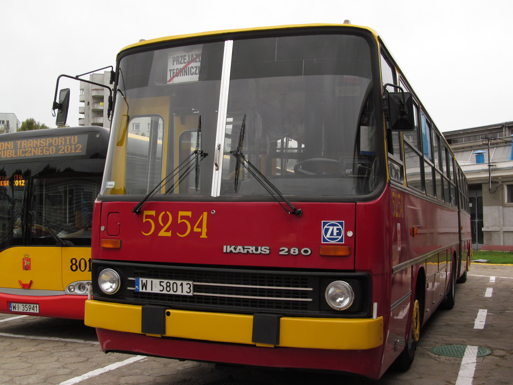 Polija, Ikarus 280.37 № 5254; Polija — Dni Transportu Publicznego w Warszawie — 2012