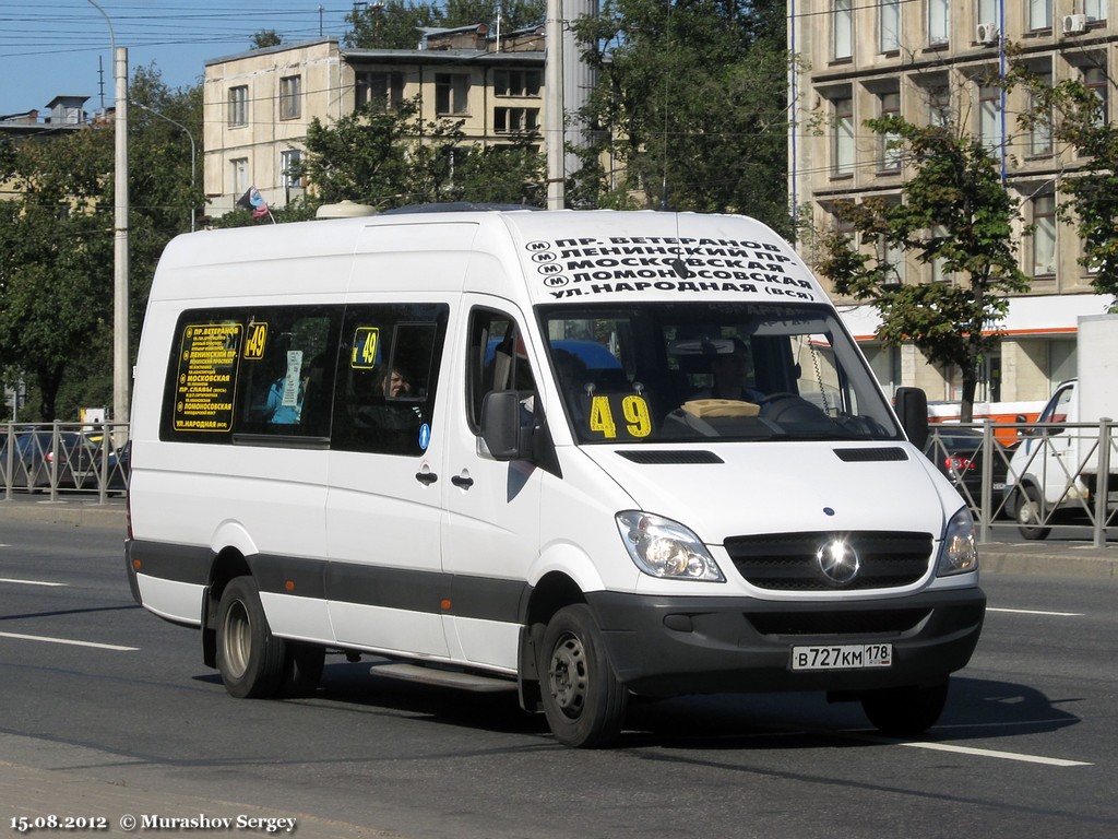 Санкт-Петербург, Луидор-22360C (MB Sprinter) № В 727 КМ 178