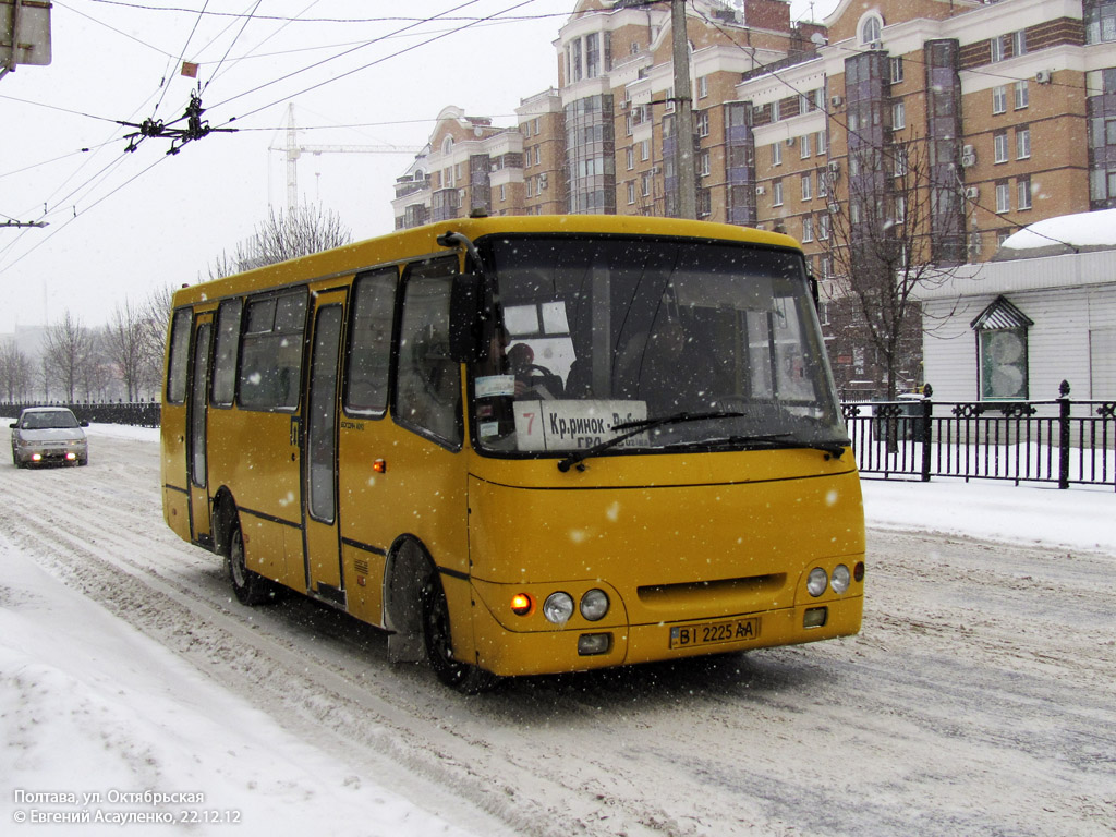 Полтавская область, Богдан А09202 № BI 2225 AA