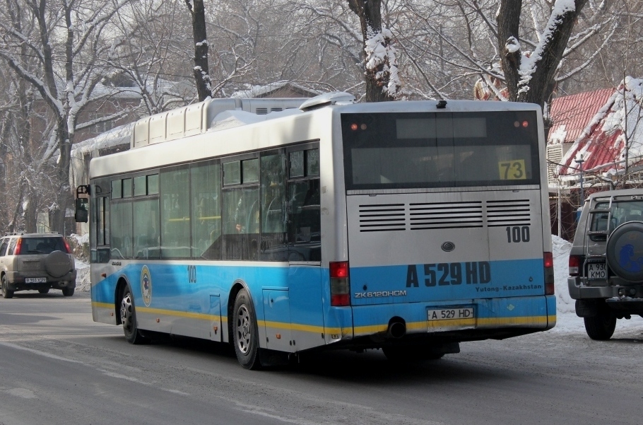 Алматы, Yutong ZK6120HGM № 100