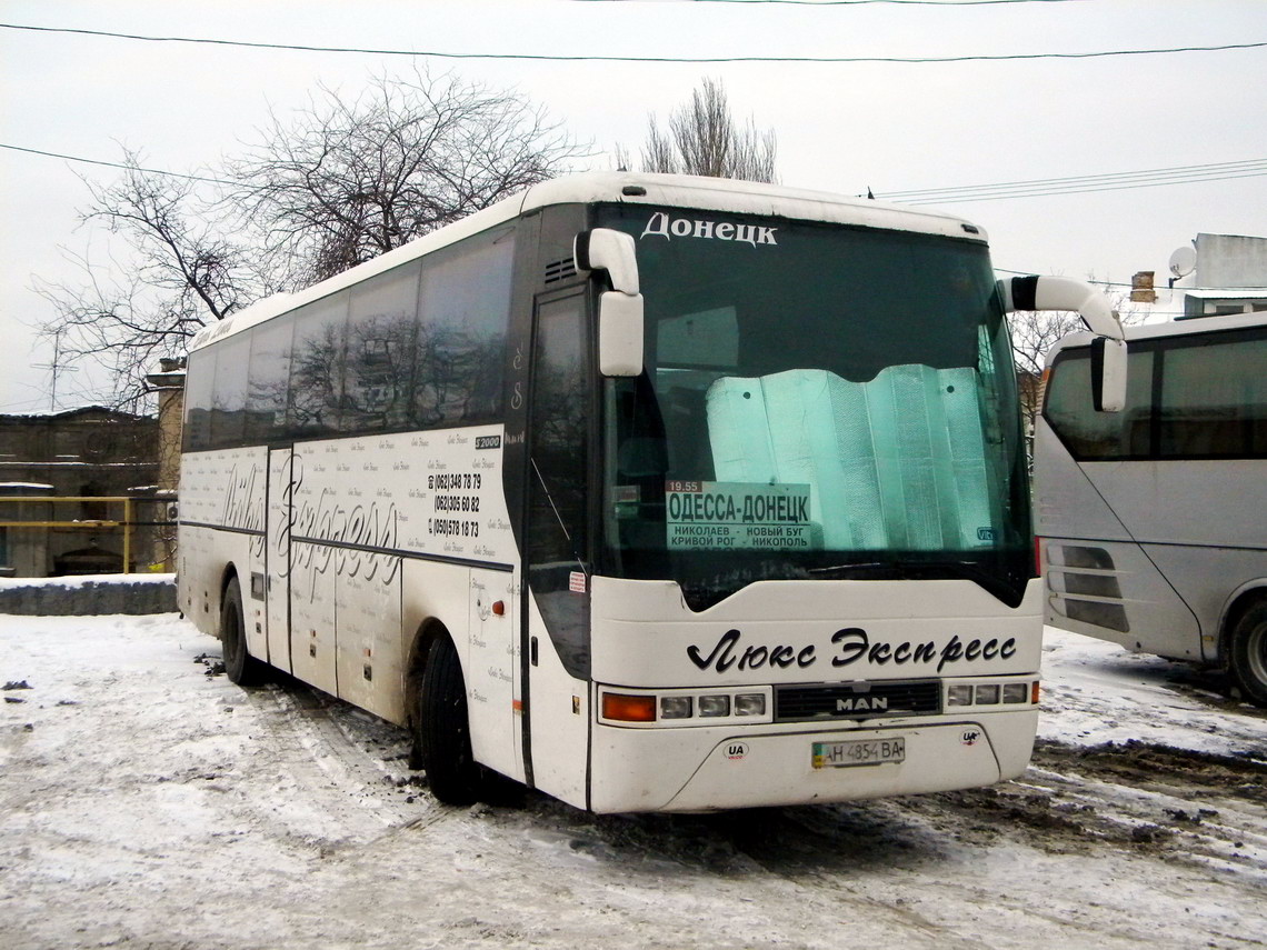 Донецкая область, MAN A13 S2000 № AH 4854 BA — Фото — Автобусный транспорт