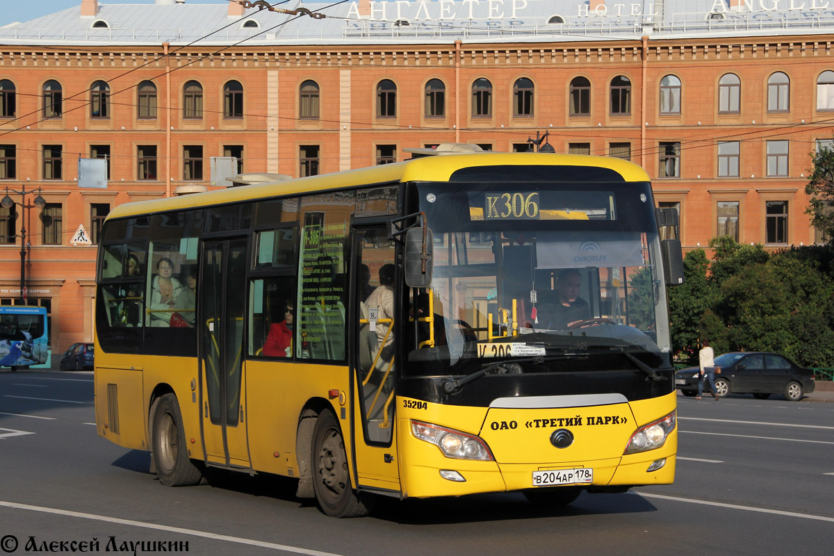 Санкт-Петербург, Yutong ZK6852HG № В 204 АР 178