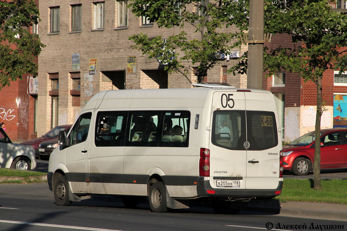 Санкт-Петербург, БТД-2219 (Volkswagen Crafter) № В 205 ВВ 178