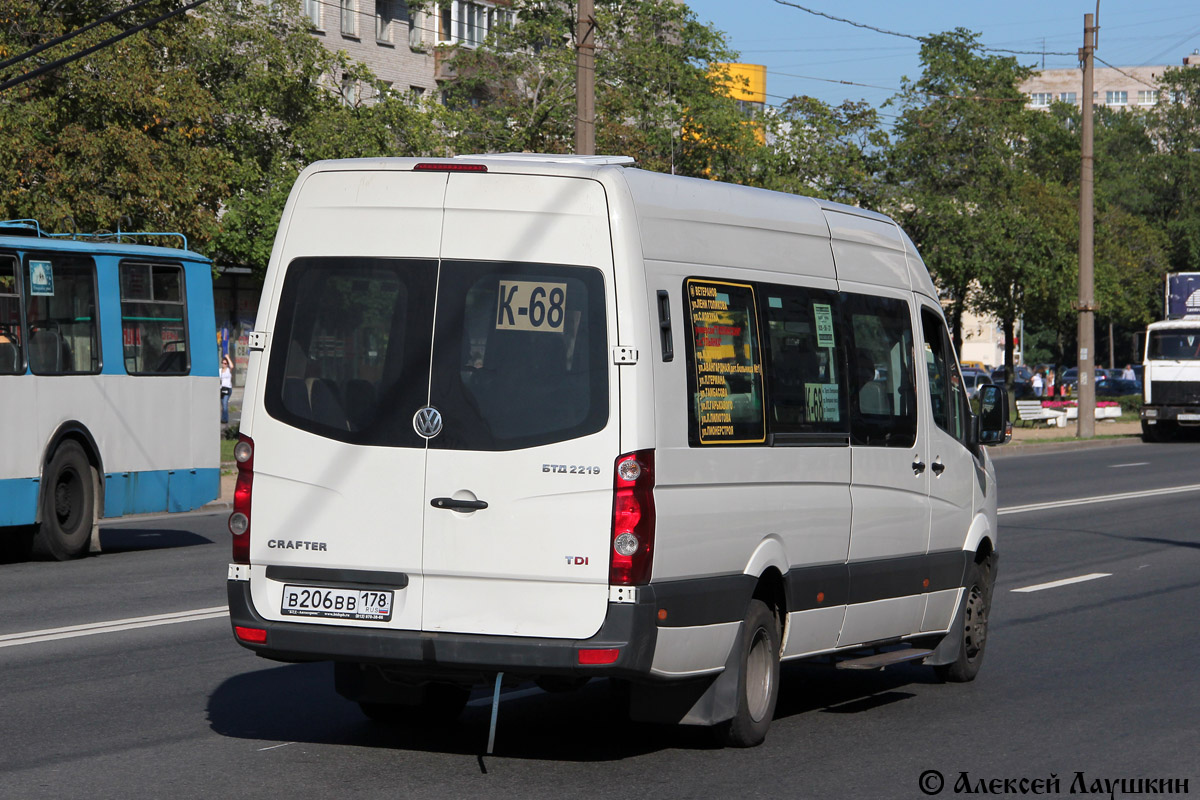 Санкт-Петербург, БТД-2219 (Volkswagen Crafter) № В 206 ВВ 178