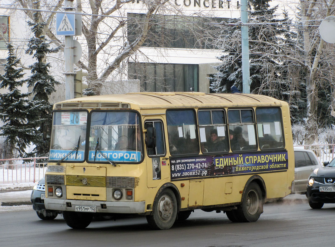 Нижегородская область, ПАЗ-32054 № Е 951 МР 152