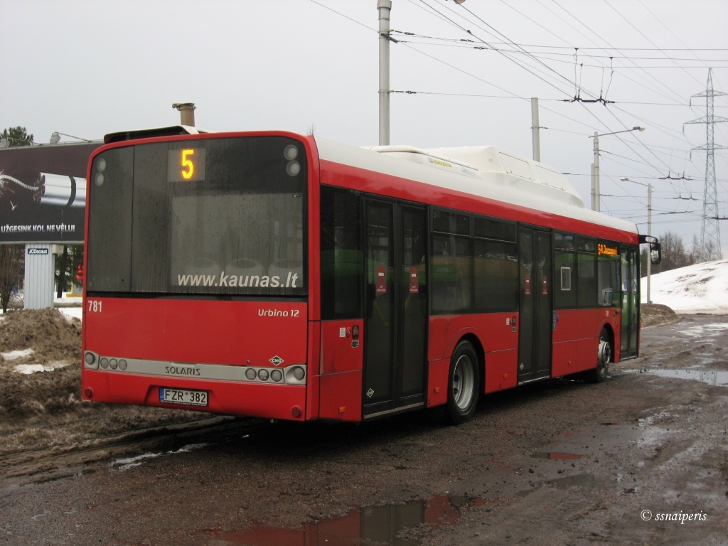 Литва, Solaris Urbino III 12 CNG № 781