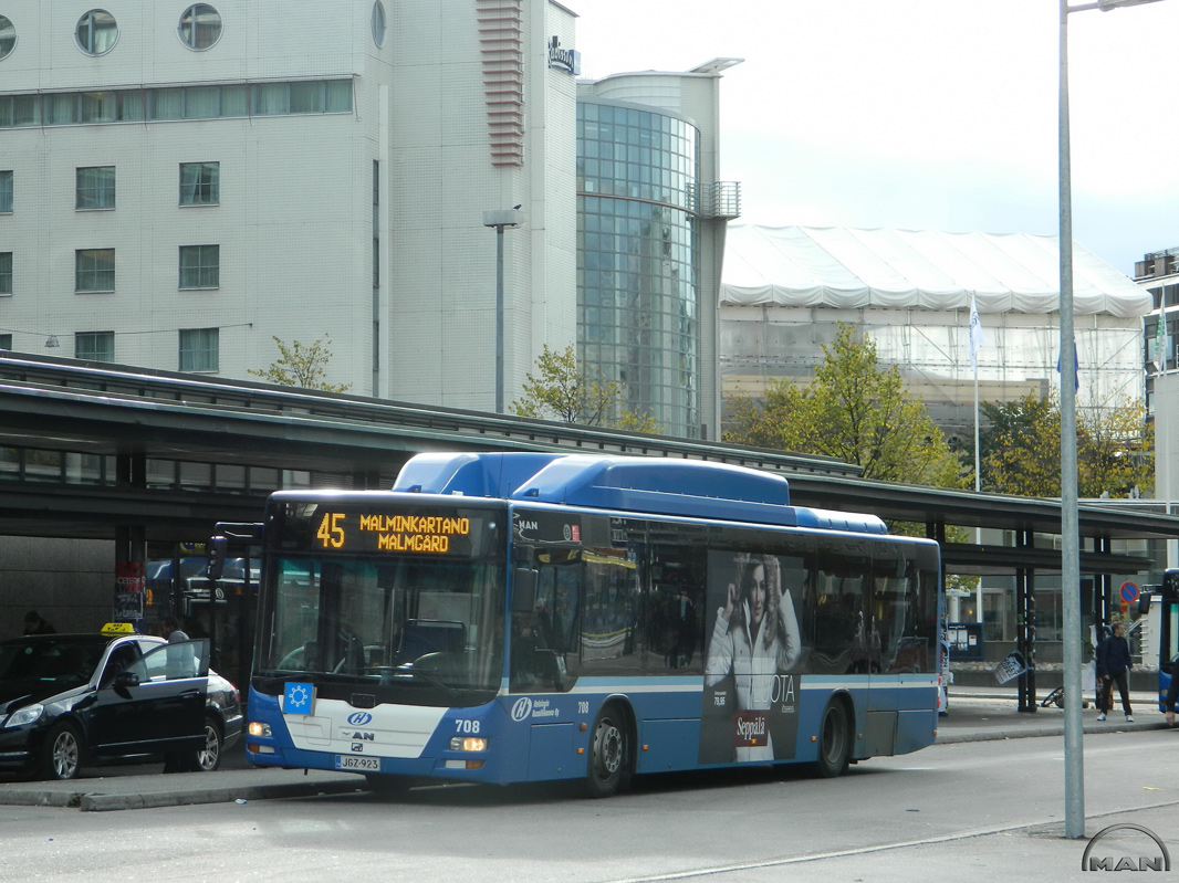 Финляндия, MAN A21 Lion's City NL243 CNG № 708