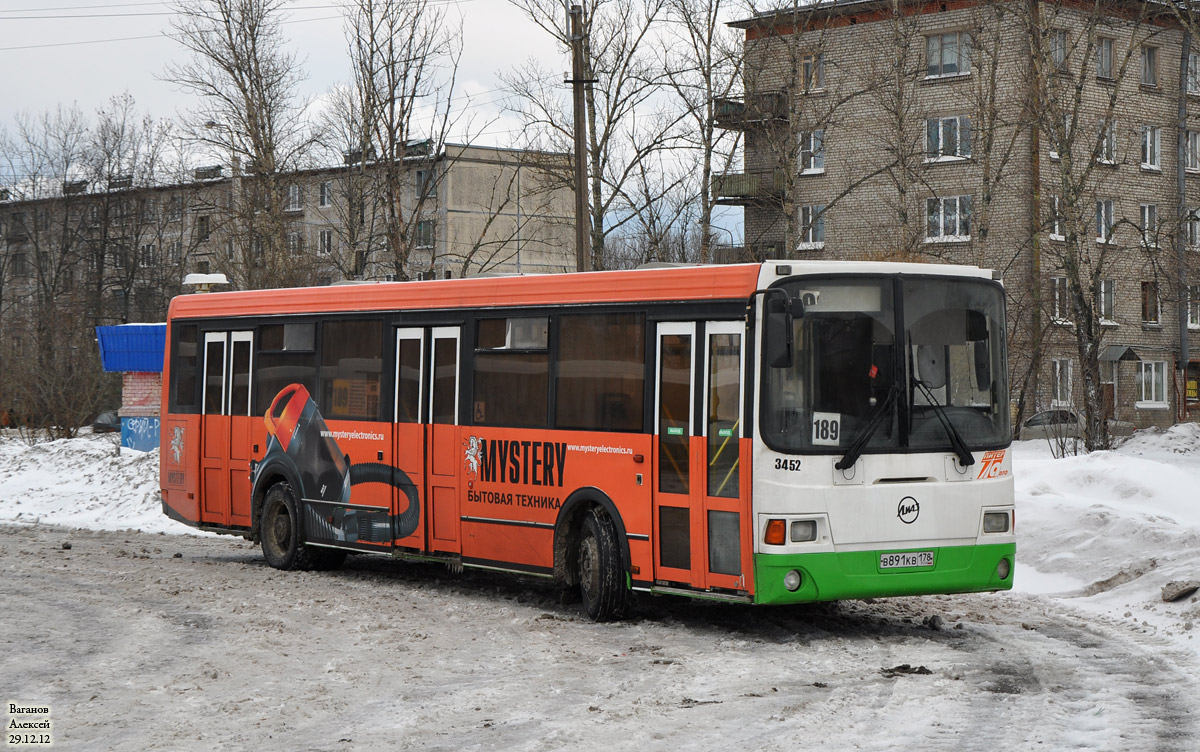 Санкт-Петербург, ЛиАЗ-5293.53 № 3452