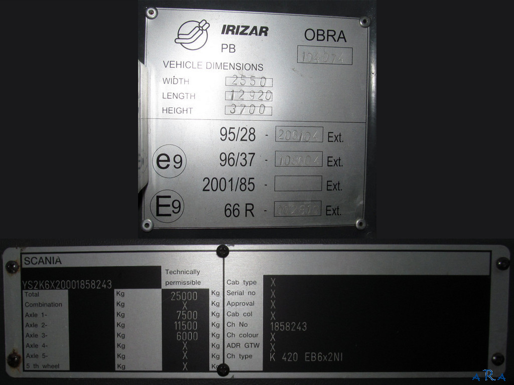 Литва, Irizar PB 13-3,7 № GHS 455