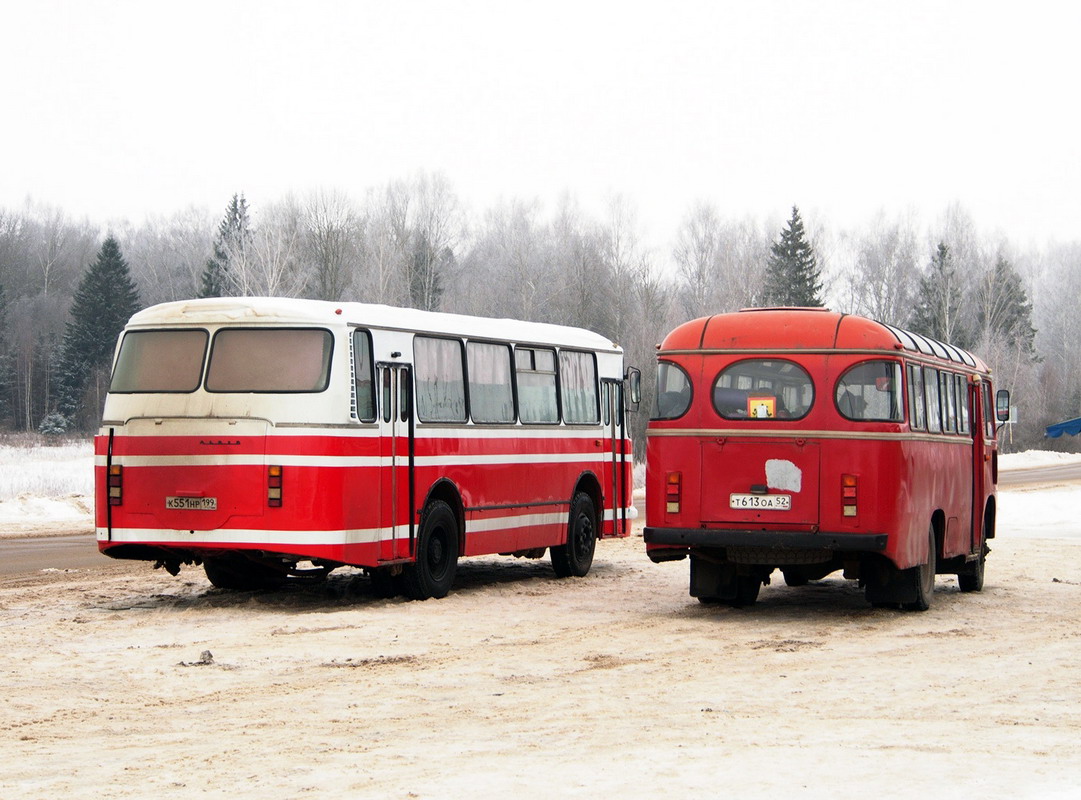 Москва, ЛАЗ-695Н № К 551 НР 199; Нижегородская область, ПАЗ-672М № Т 613 ОА 52