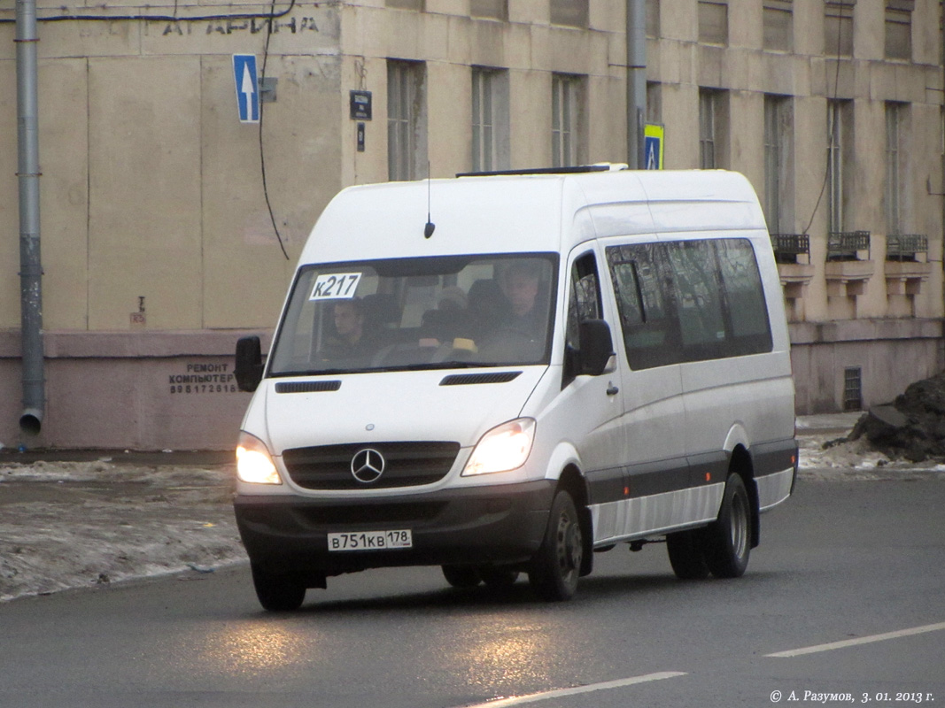 Санкт-Петербург, Луидор-22360C (MB Sprinter) № В 751 КВ 178