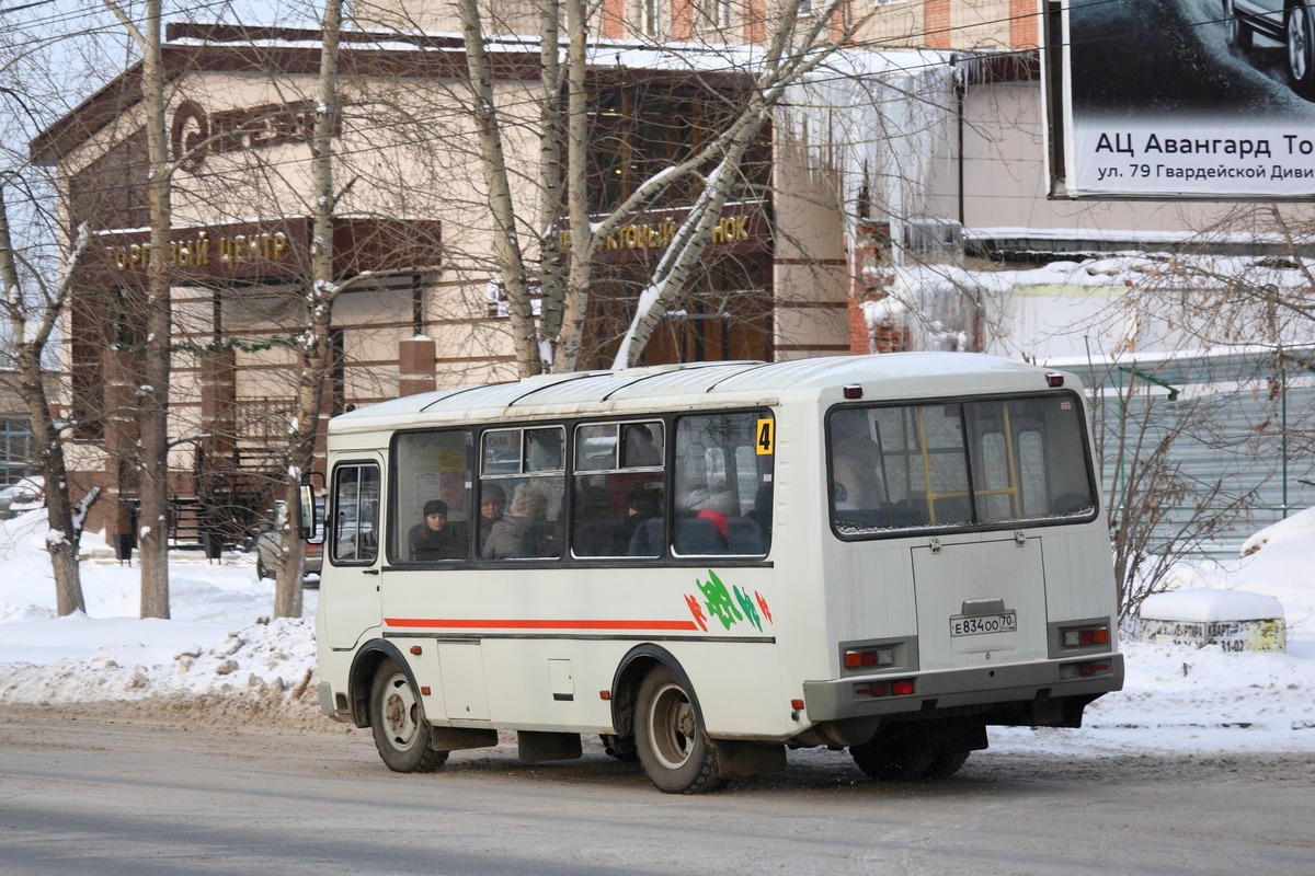 Томская область, ПАЗ-32054 № Е 834 ОО 70