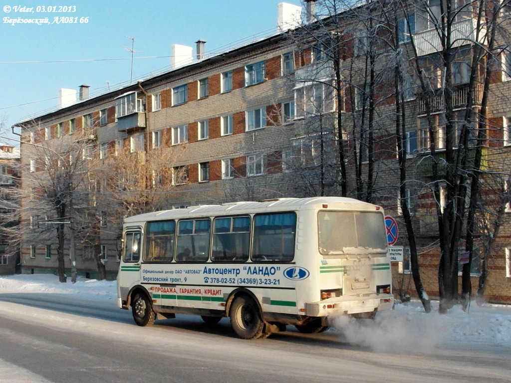 Свердловская область, ПАЗ-32053 № АА 081 66