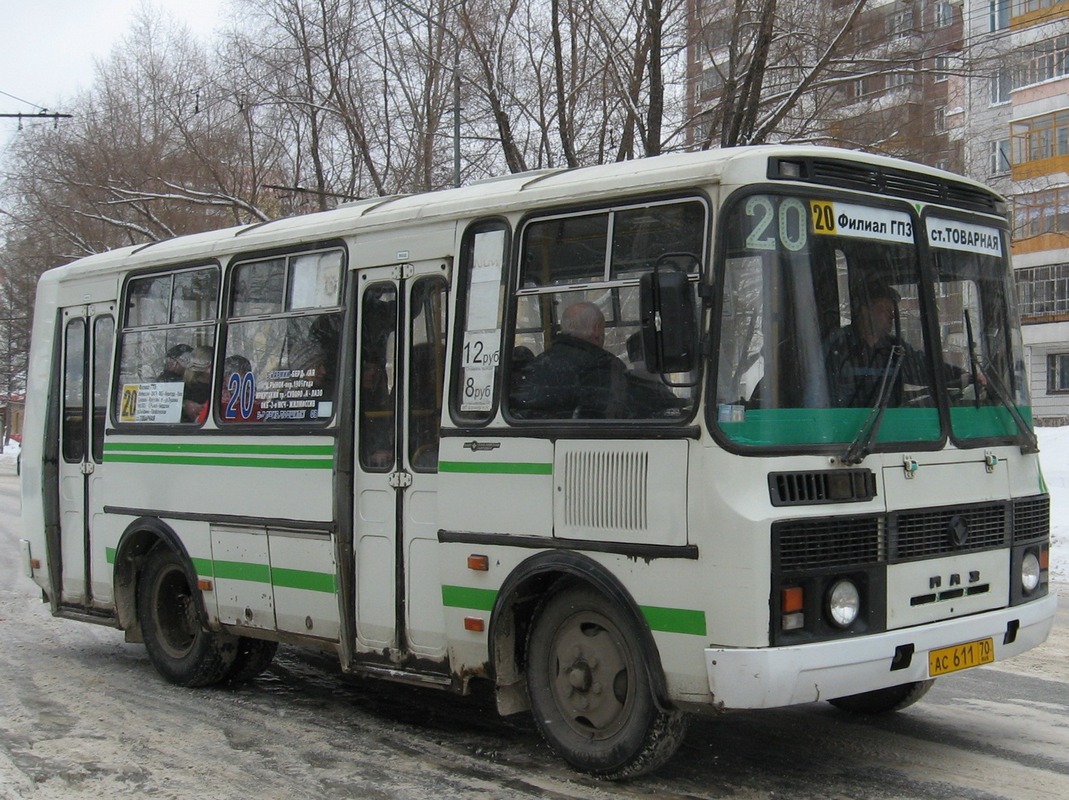 Томская область, ПАЗ-32054 № АС 611 70