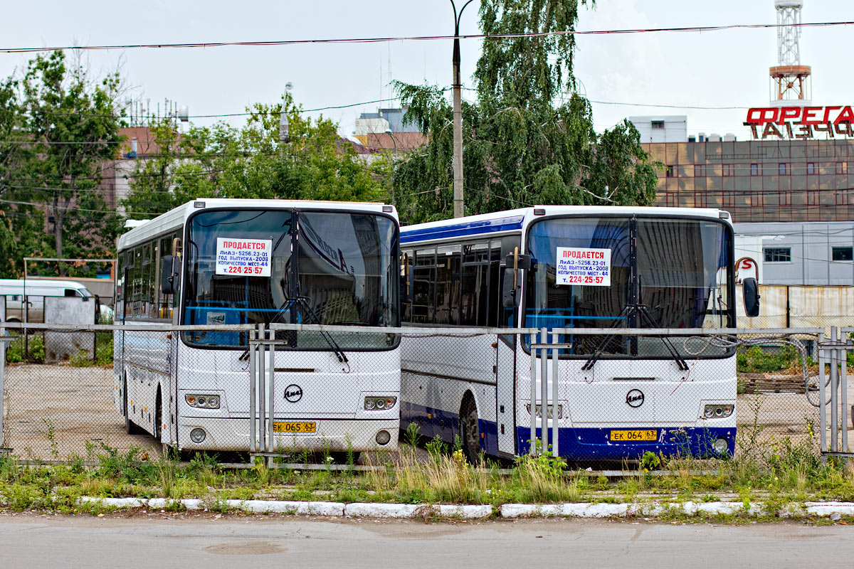 Самарская область, ЛиАЗ-5256.23-01 (ГолАЗ) № ЕК 065 63; Самарская область, ЛиАЗ-5256.23-01 (ГолАЗ) № ЕК 064 63; Самарская область — Автовокзалы, автостанции и конечные остановки