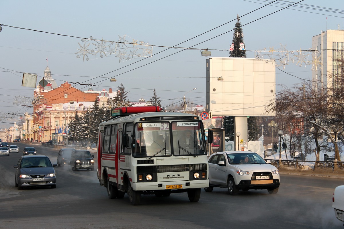 Томская область, ПАЗ-32051-110 № АС 496 70