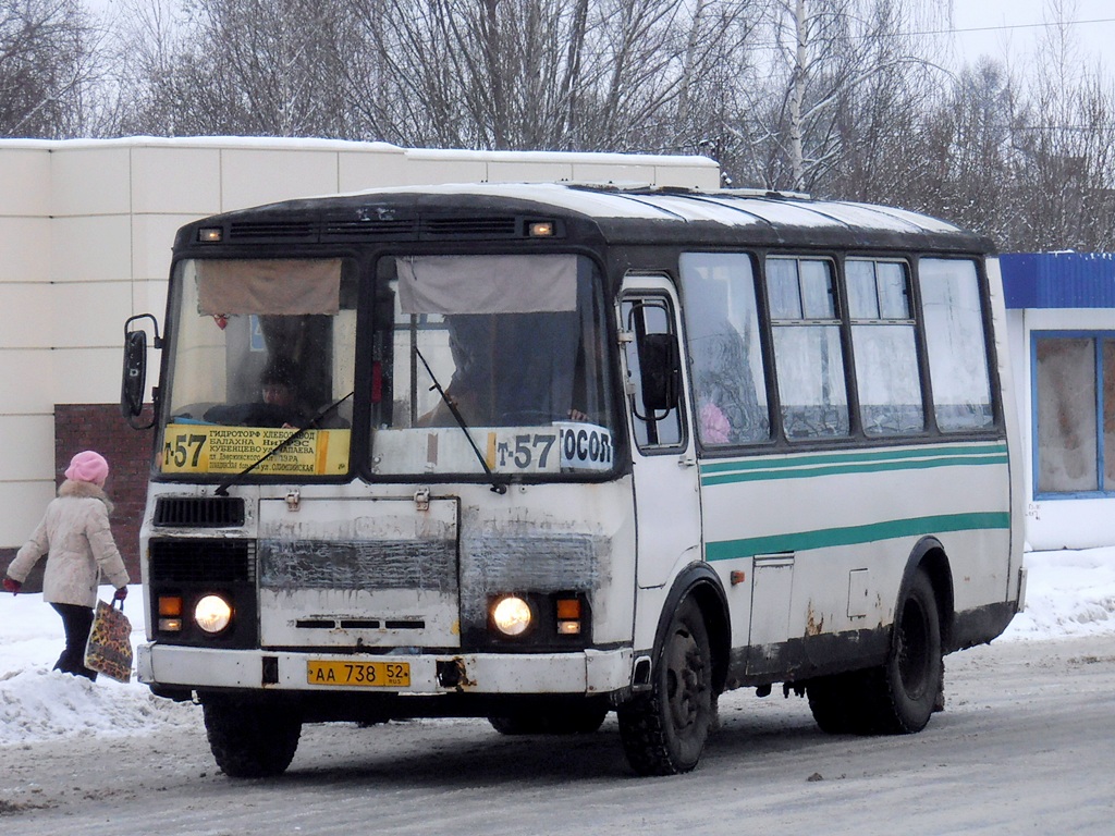 Нижегородская область, ПАЗ-32053 № АА 738 52