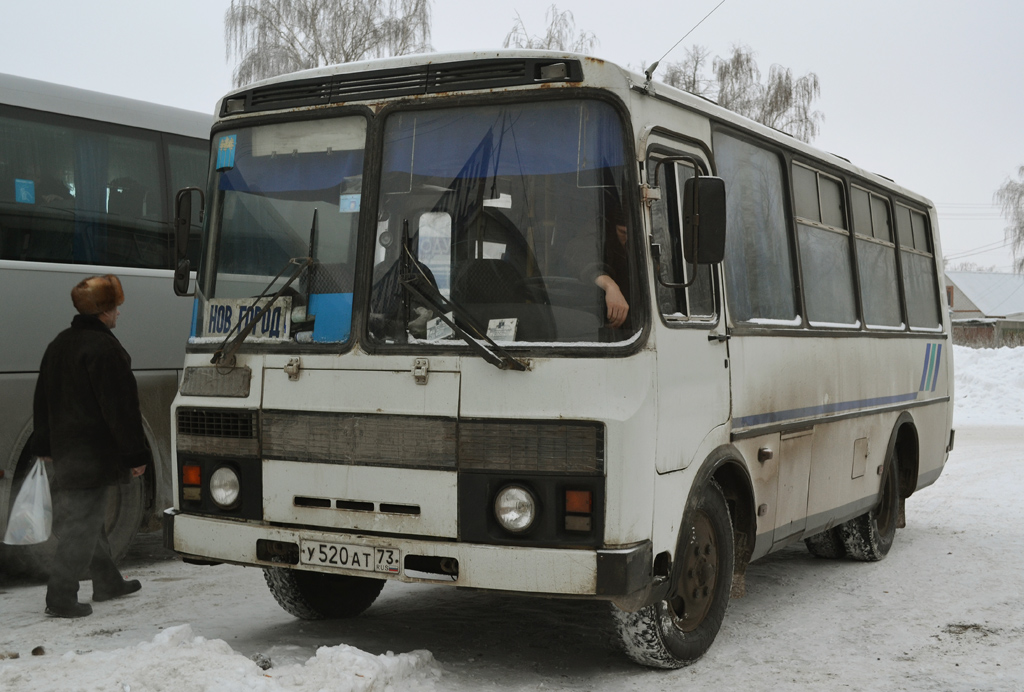 Ульяновская область, ПАЗ-32053 № У 520 АТ 73