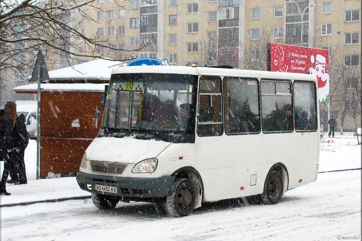 Закарпатская область, Тур-А049 № AO 4452 AX