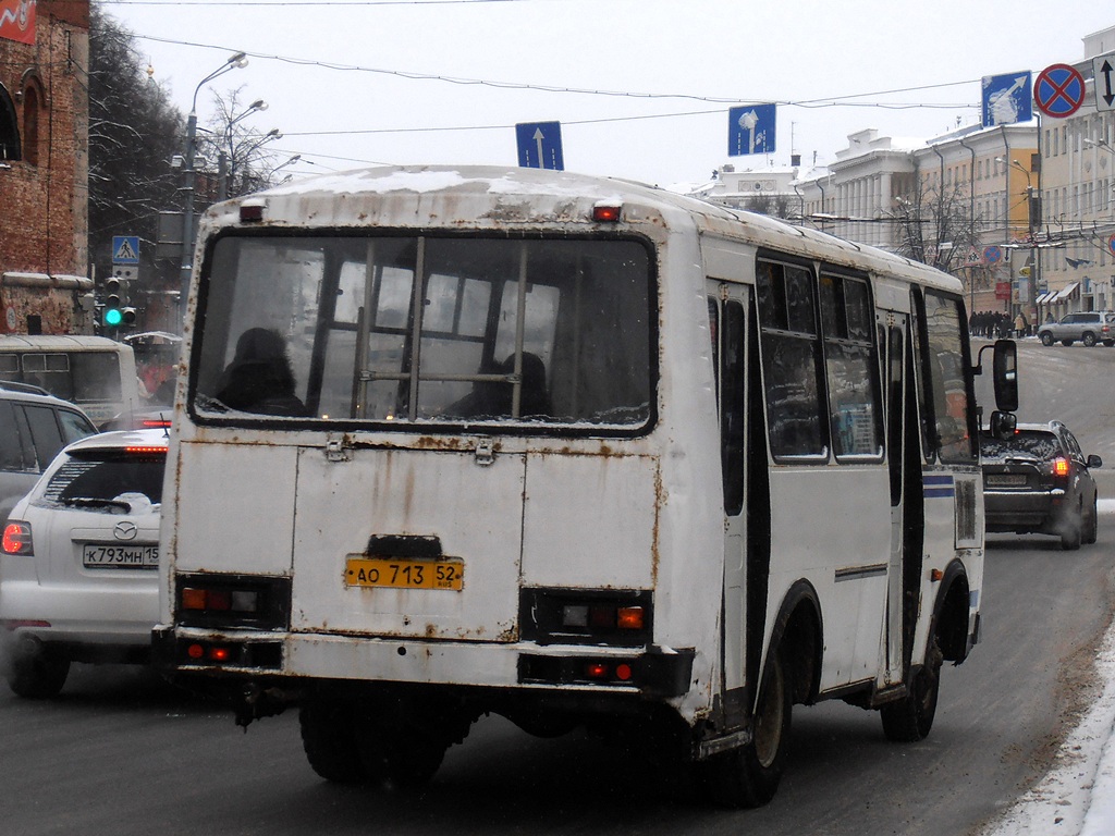 Нижегородская область, ПАЗ-32051-110 № АО 713 52