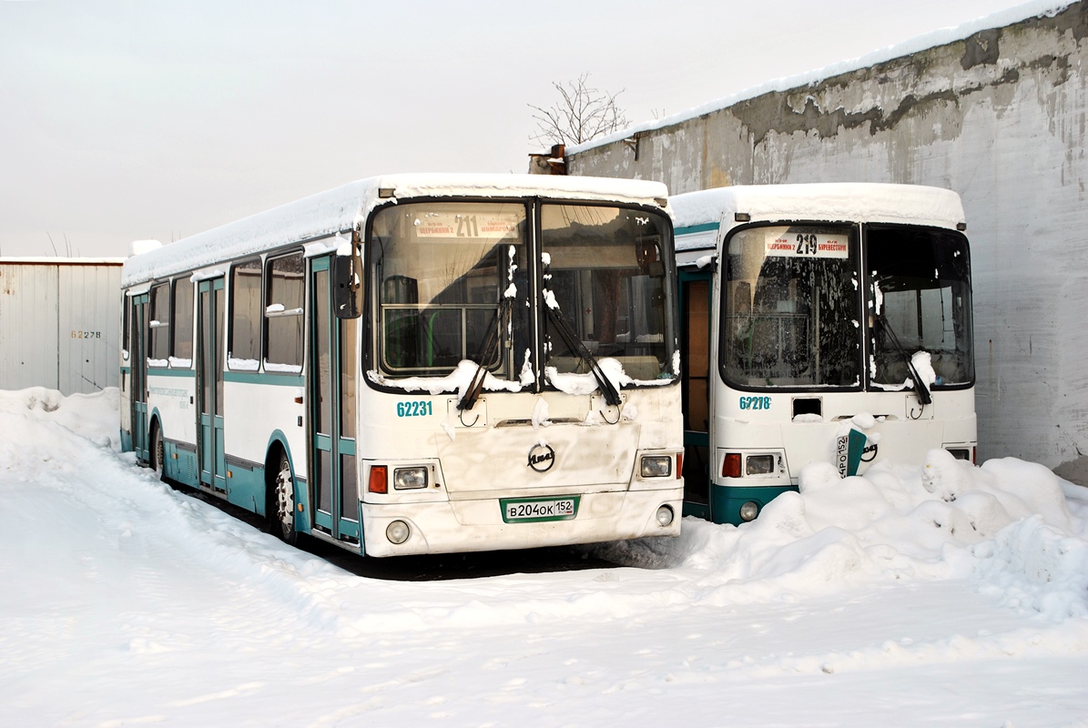 Nizhegorodskaya region, LiAZ-5256.26 № 62231; Nizhegorodskaya region, LiAZ-5256.25 № 62278