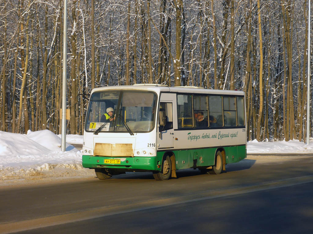 Пензенская область, ПАЗ-320402-03 № 2116