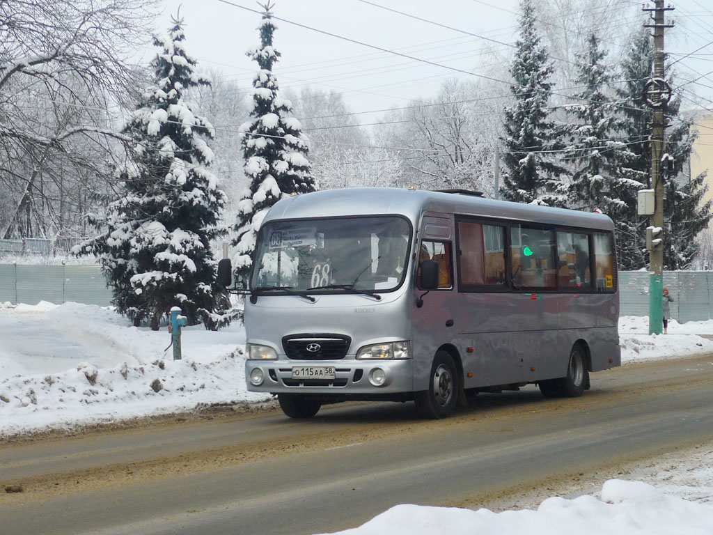 Пензенская область, Hyundai County LWB (группа ТагАЗ) № О 115 АА 58