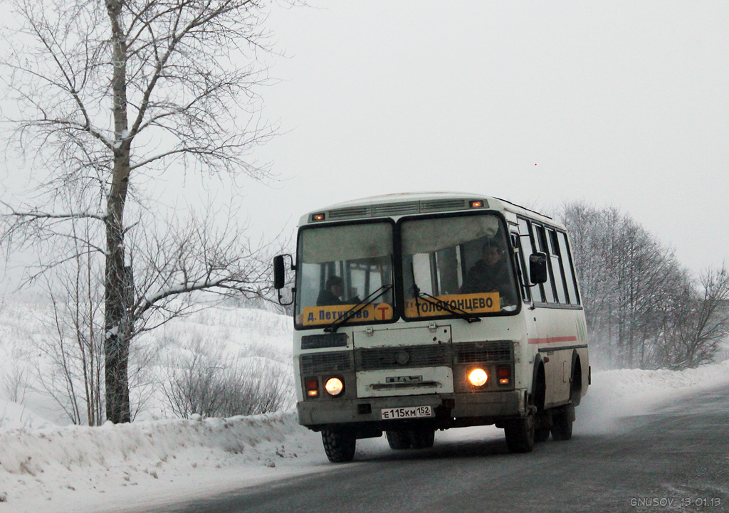 Нижегородская область, ПАЗ-32054 № Е 115 КМ 152