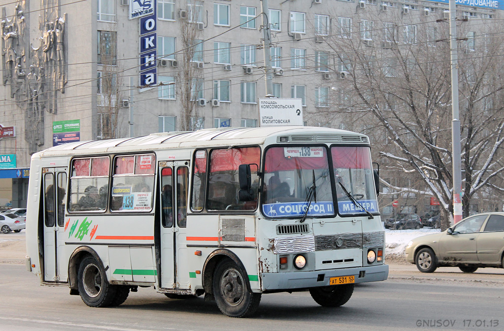 Нижегородская область, ПАЗ-32054 № АТ 531 52