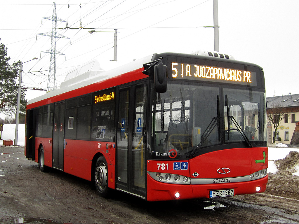 Литва, Solaris Urbino III 12 CNG № 781