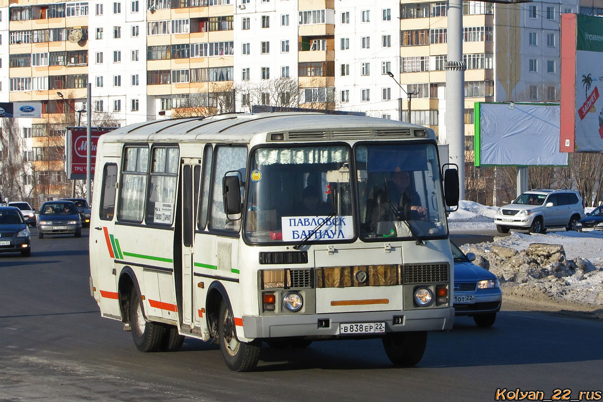 Алтайский край, ПАЗ-32053 № В 838 ЕР 22