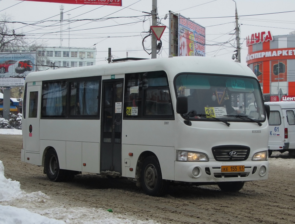 Ростовская область, Hyundai County LWB C09 (ТагАЗ) № КЕ 155 61