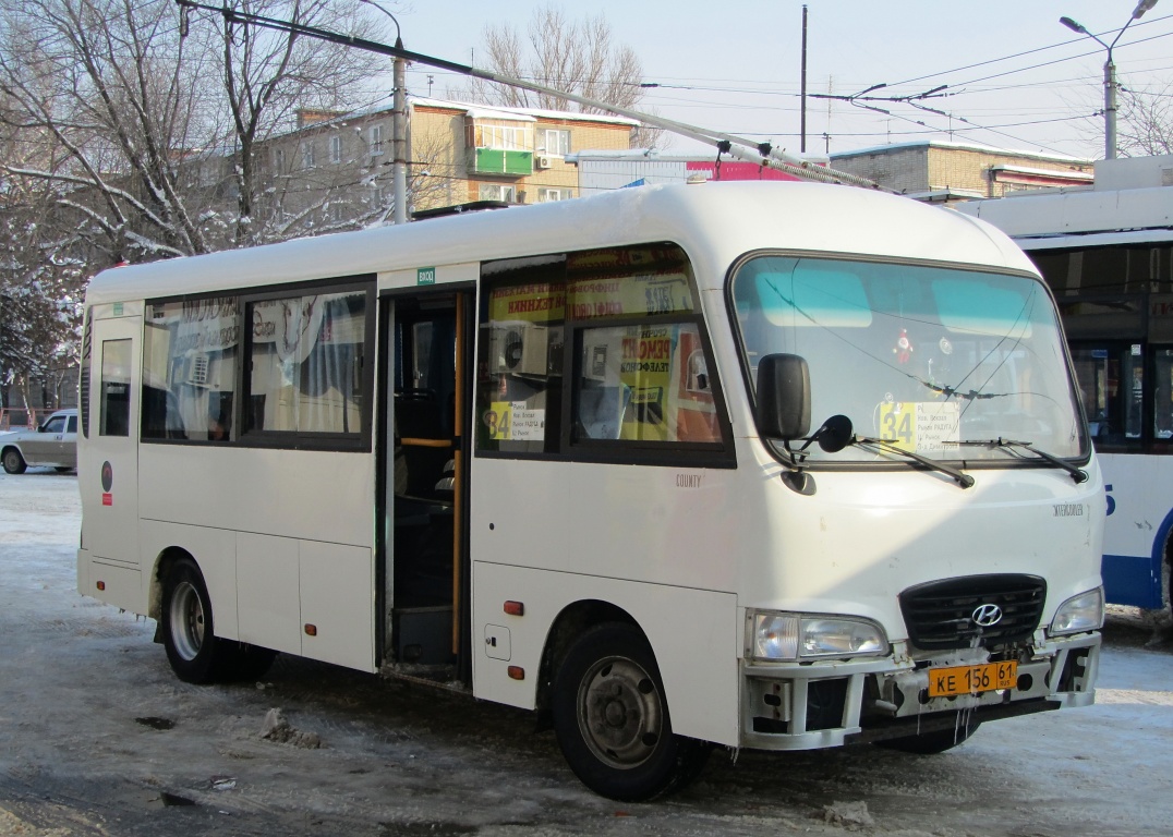 Ростовская область, Hyundai County LWB C09 (ТагАЗ) № КЕ 156 61