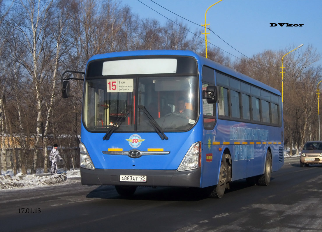 Приморский край, Hyundai New Super AeroCity 1F/L № А 883 АТ 125