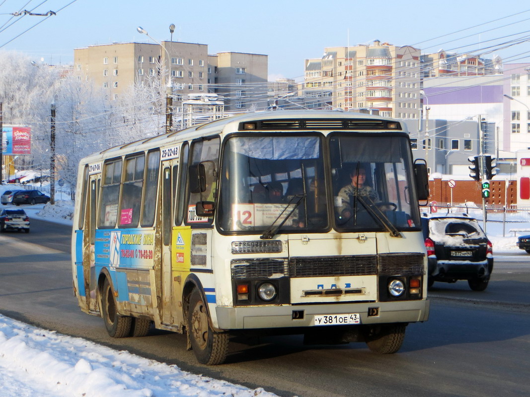 Кировская область, ПАЗ-4234 № У 381 ОЕ 43