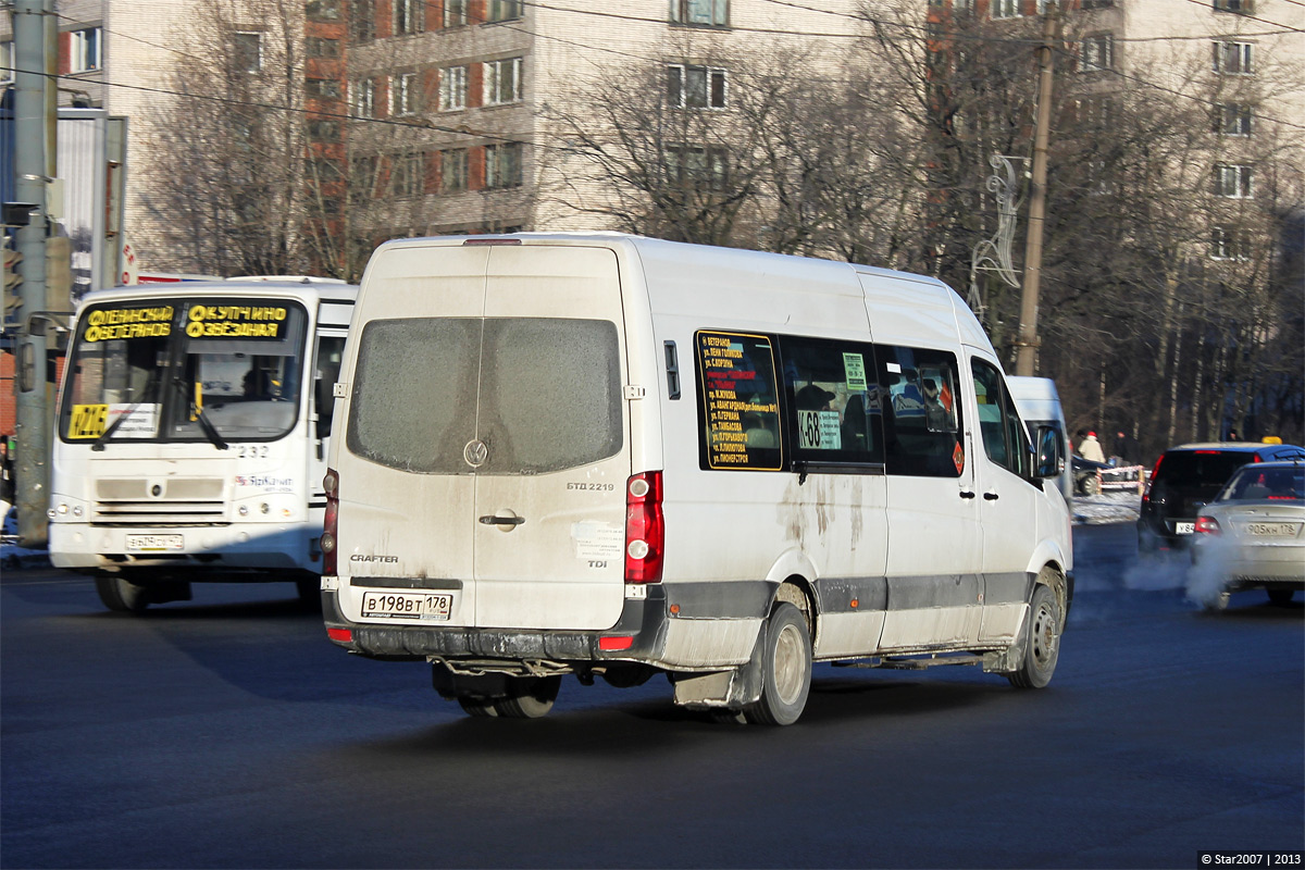 Санкт-Петербург, БТД-2219 (Volkswagen Crafter) № В 198 ВТ 178