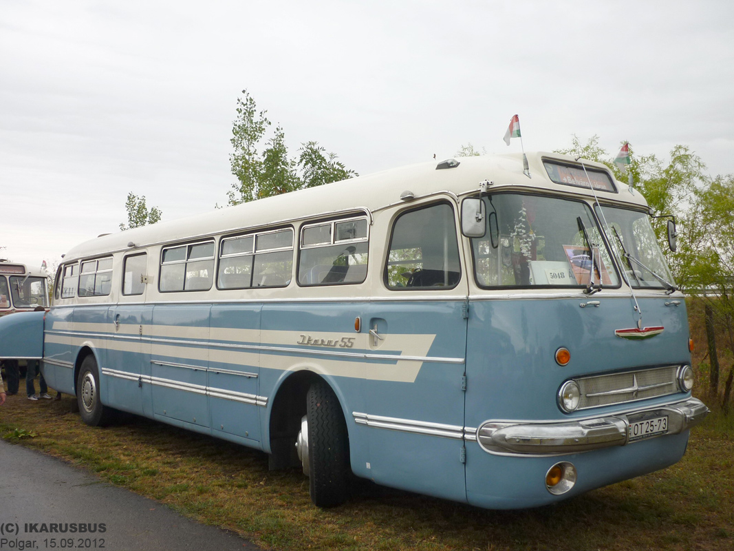 Венгрия, Ikarus  55.52 № OT 25-73; Венгрия — V. Nemzetközi Ikarus, Csepel és Veteránjármű Találkozó, Polgár (2012)