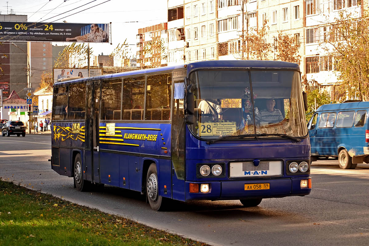 Пермский край, MAN 893 ÜL292 № АА 058 59