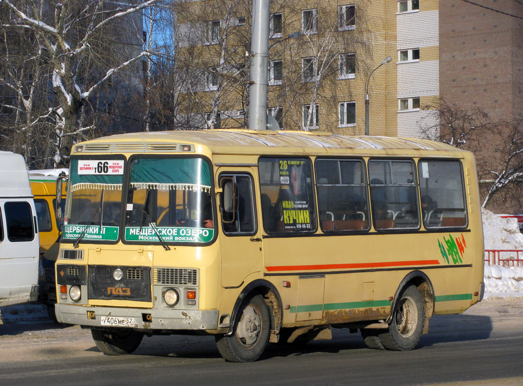 Нижегородская область, ПАЗ-32054 № У 406 МЕ 52