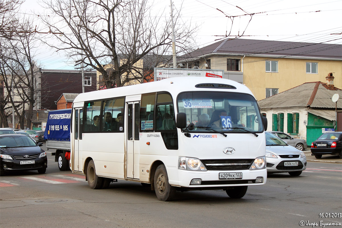 Краснодарский край, Hyundai County Kuzbass № А 209 КК 123