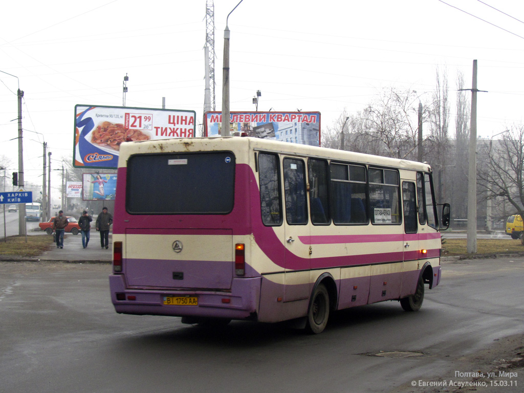 Полтавская область, БАЗ-А079.23 "Мальва" № BI 1750 AA