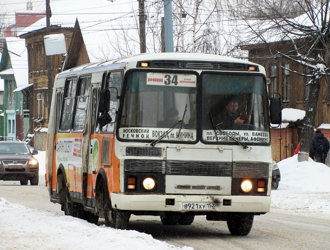 Нижегородская область, ПАЗ-32054 № В 921 ХУ 152