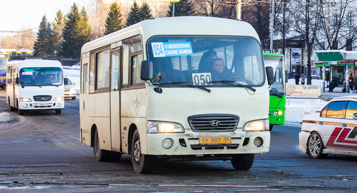 Sverdlovsk region, Hyundai County LWB (TagAZ) Nr. С 108 МС 96; Sverdlovsk region, Hyundai County SWB (RZGA) Nr. ЕК 809 66