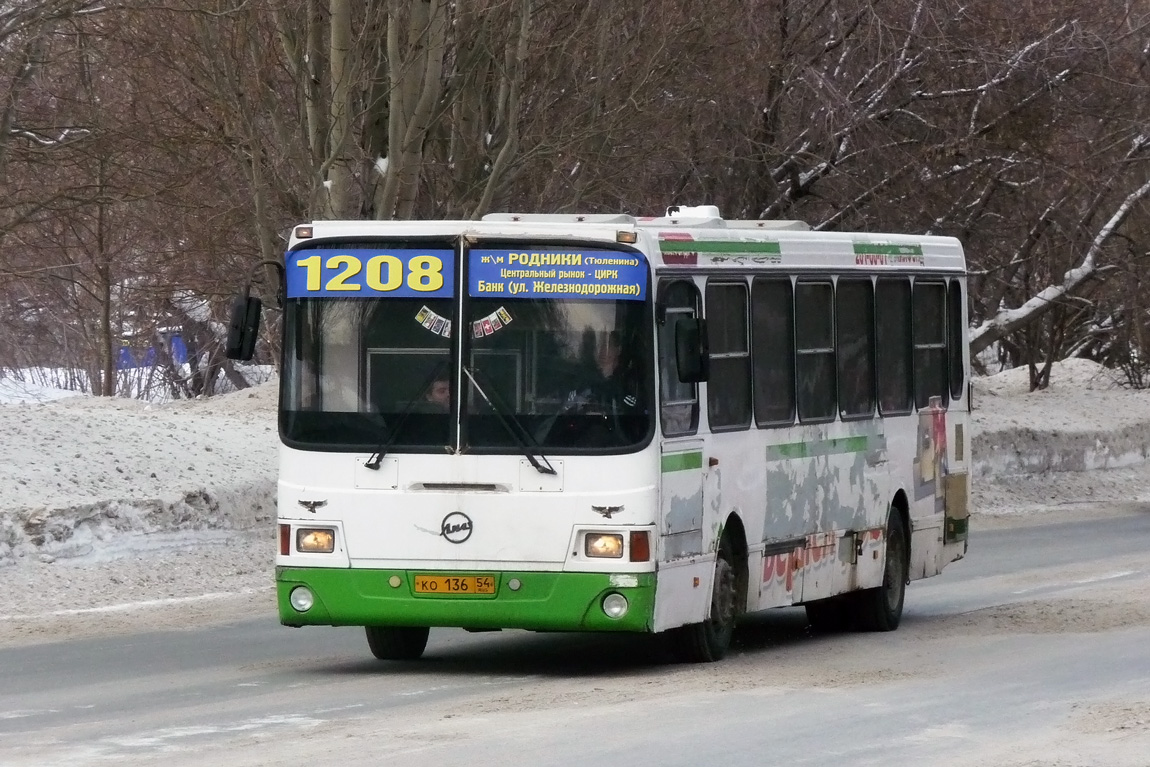 Novosibirsk region, LiAZ-5256.45 Nr. КО 136 54