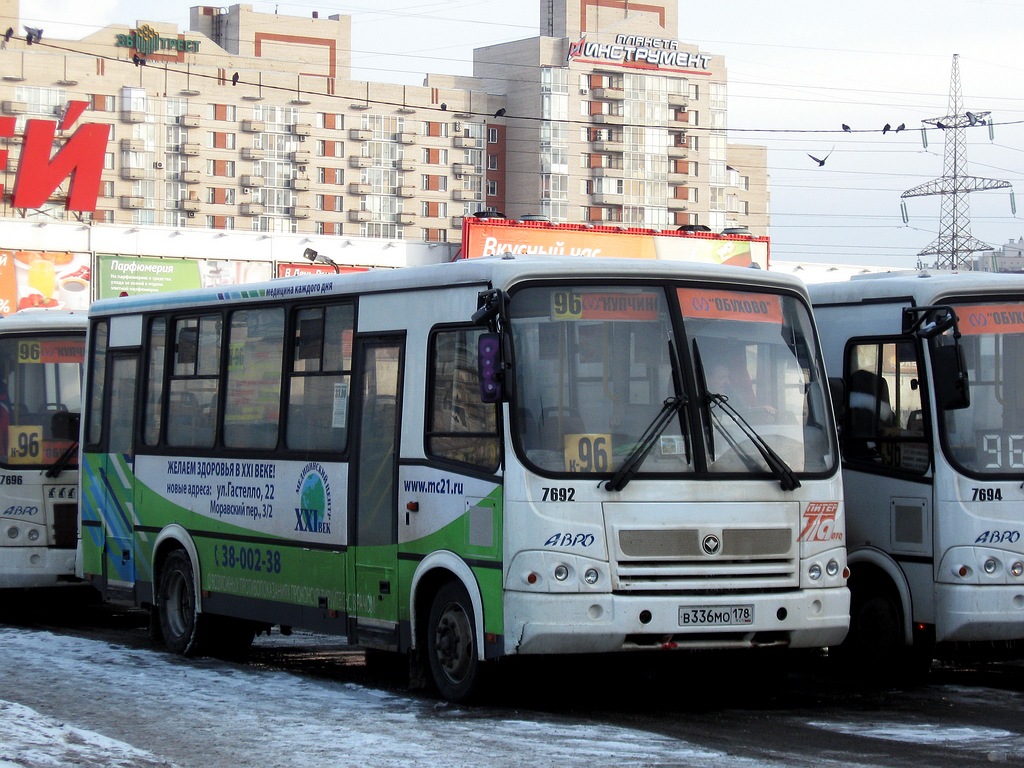 Санкт-Петербург, ПАЗ-320412-05 № 7692