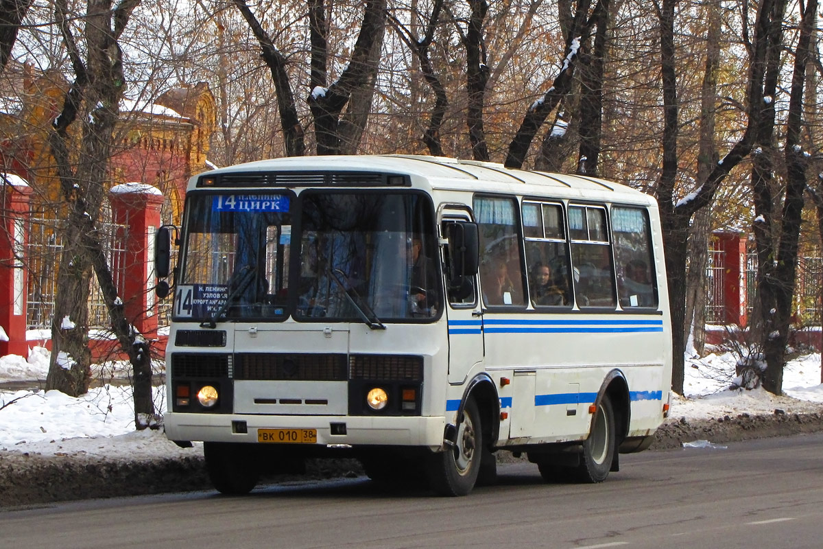 Иркутская область, ПАЗ-32054 № ВК 010 38